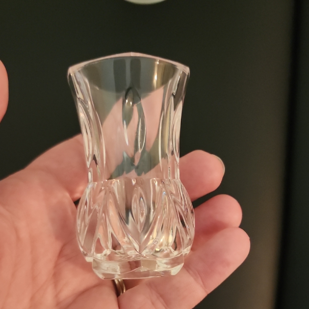 Elegant Clear Crystal Toothpick Holder